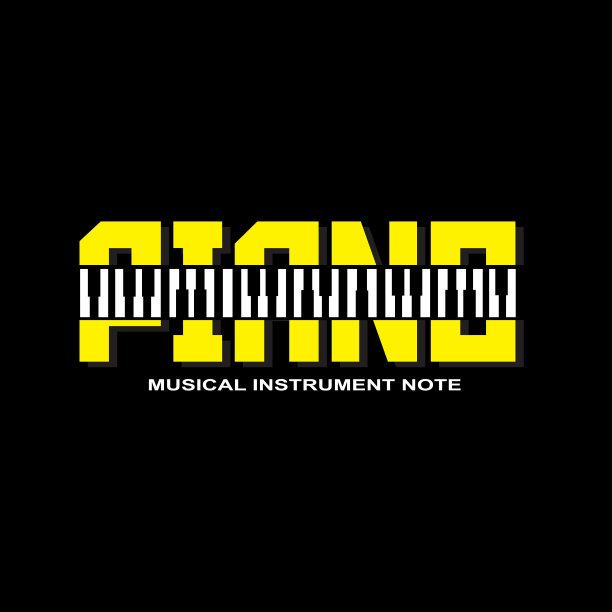 采购产品钢琴乐器标志向量，背景设计，丝网印刷，贴纸，和公司图片下载