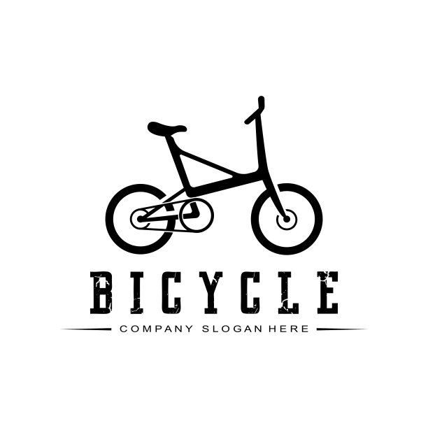自行车标志图标矢量，车辆的运动，赛车，休闲，下坡，复古模板图片下载
