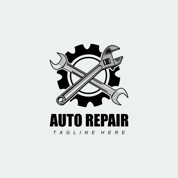 汽车汽车维修标志设计适用于公司标志贴纸和屏幕图片下载