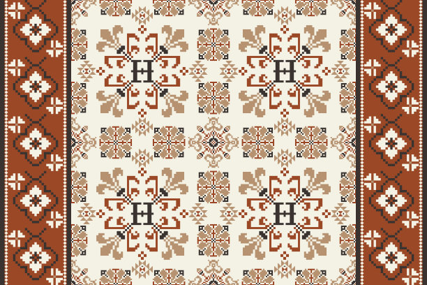 美丽的十字缝无缝图案图片下载