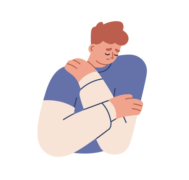 伤心不快乐的人感到孤独和沮丧图片下载