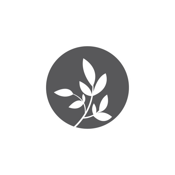 叶柄标志设计图标图片下载
