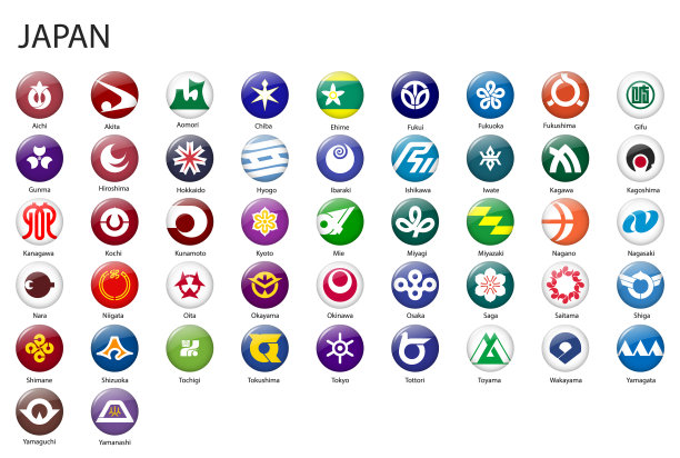 日本各地的国旗图片下载