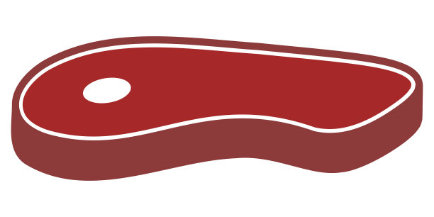 烧烤烤牛排，生肉煎火腿图片下载