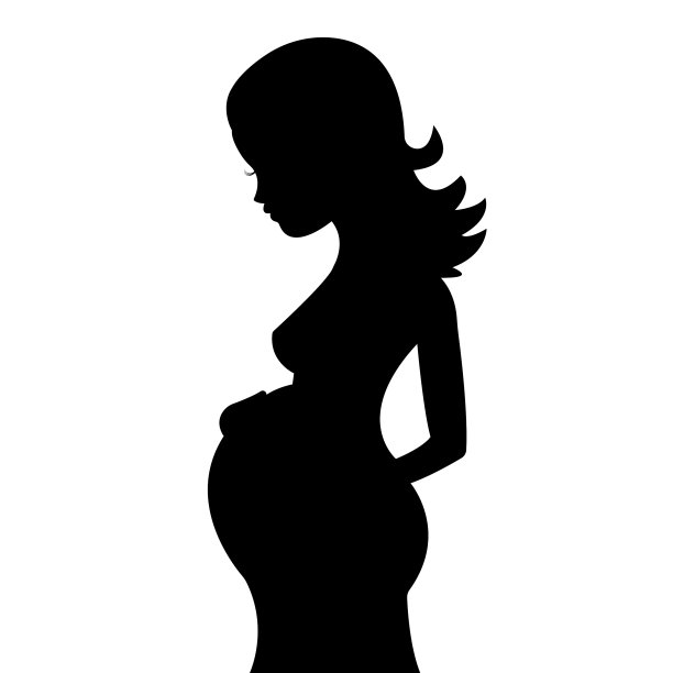 孕妇剪影图片下载