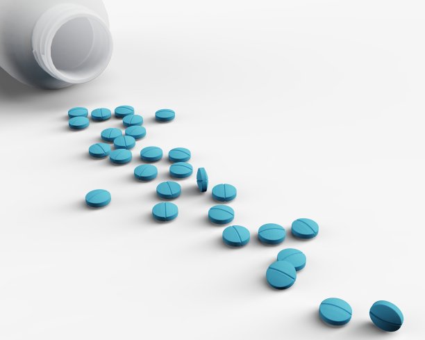 3D渲染处方药药片。库存图片图片下载