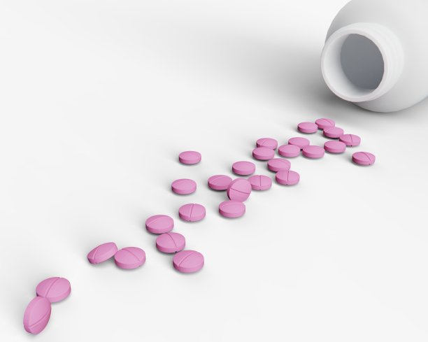 3D渲染处方药药片。库存图片图片下载