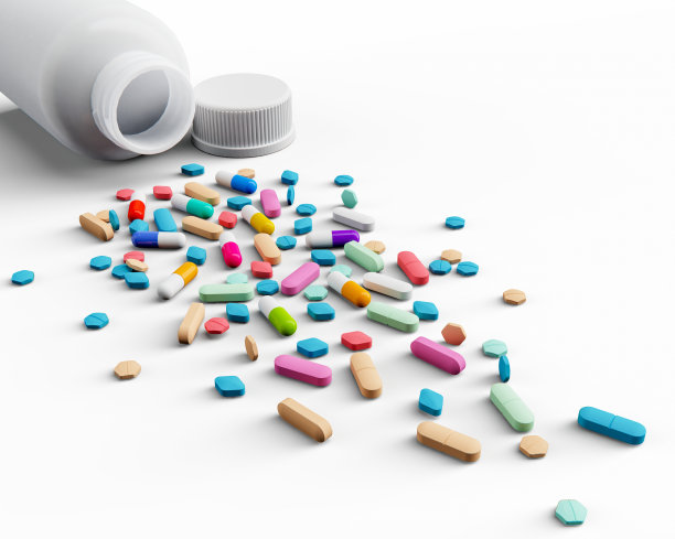 3D渲染处方药药片。库存图片图片下载