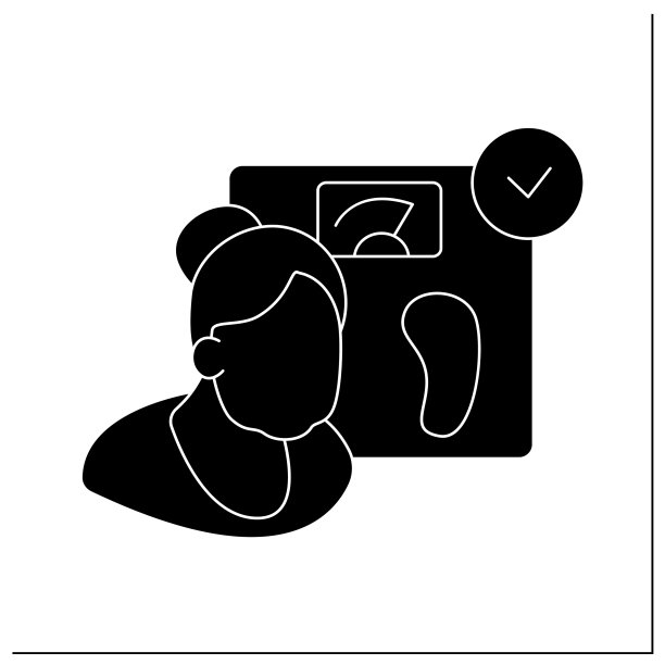 健康体重字形图标图片下载