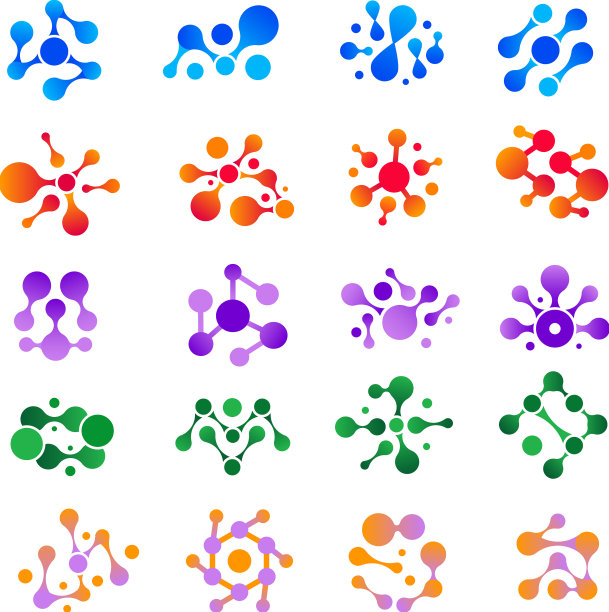 分子爆炸圆形水墨滴图片下载