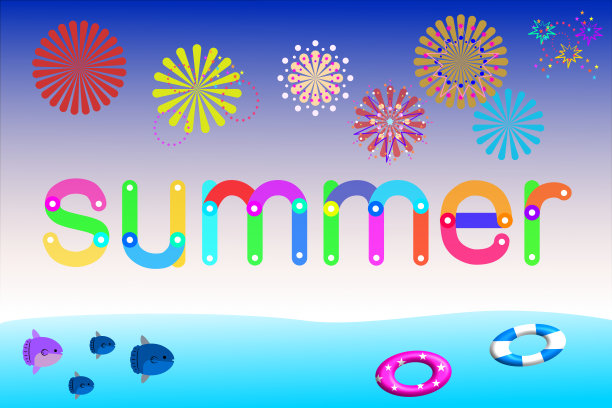 夏图像和夏文字图片下载