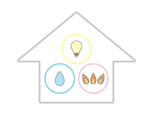 我的家和生命线图标插图设置图片下载