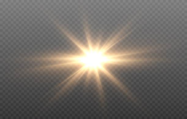 金色的光太阳太阳射线黎明PNG图片下载