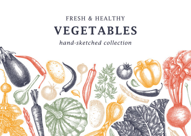 手绘蔬菜设计手绘图片下载