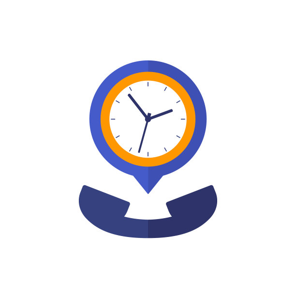 图标话机和时钟的通话时长图片下载