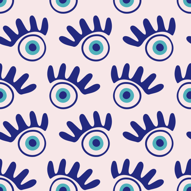 恶眼无缝图案图片下载