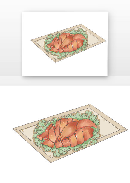 处暑美食烤鸭图片下载