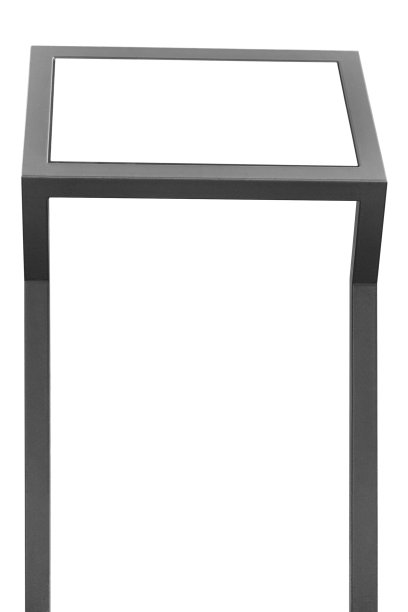 信息展示架，灰色金属架信息板，孤立的水平框菜单空白空白的复制空间，垂直灰色金属杆柱，海报展示框，户外分配器推广营销理念白色背景图片下载