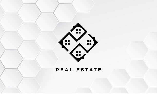 房地产图标矢量插图模板设计与白色背景图片下载