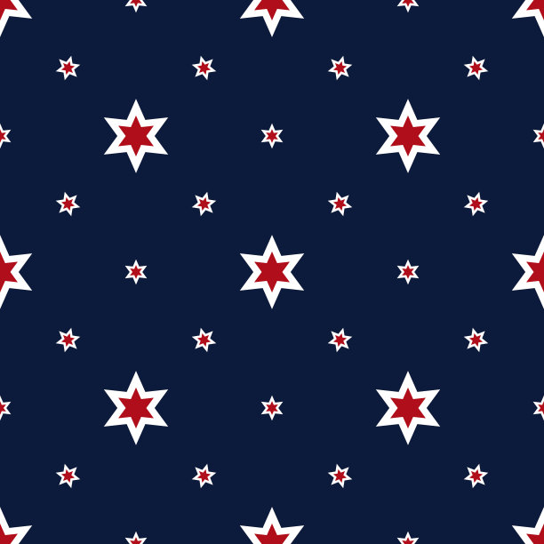 蓝色背景上的白色星星图案图片下载