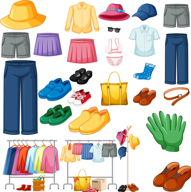 一套不同的白底布图片下载