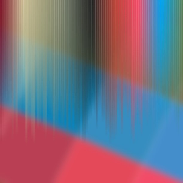 用明亮的多色梯度抽象背景设计的插图黑色背景上的垂直模糊线性线图片下载