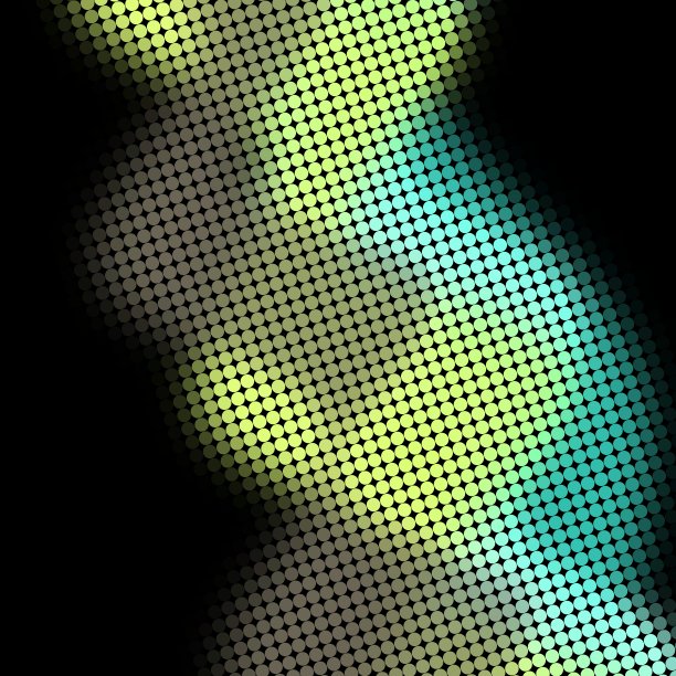 抽象几何色彩丰富的圆形圆点图案多色背景艺术插图图片下载