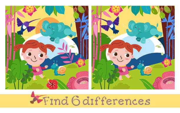 女孩穿越丛林热带森林图片下载