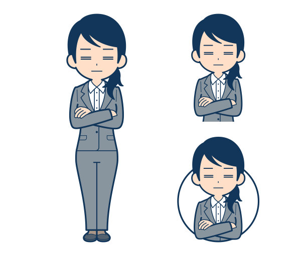 一位西装革履的年轻女商人惊呆了图片下载