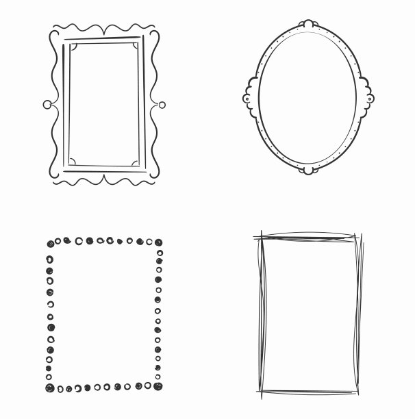 框架边界手绘风格手绘涂鸦图片下载