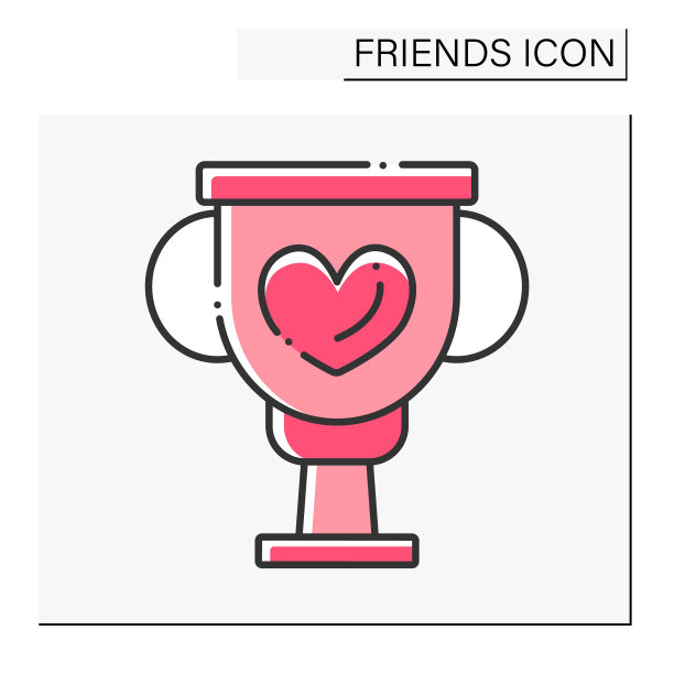最好的朋友颜色图标图片下载
