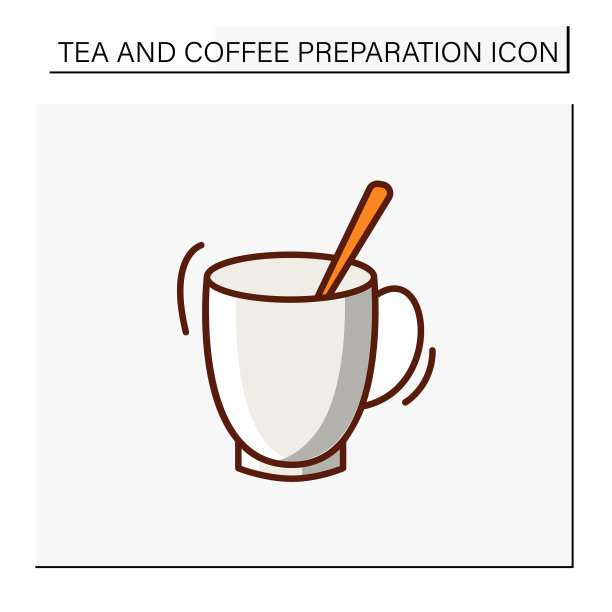 茶杯彩色图标图片下载