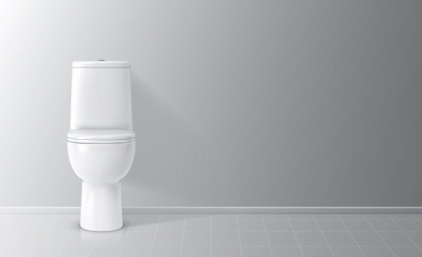 现实封闭的白色现代陶瓷马桶图片下载