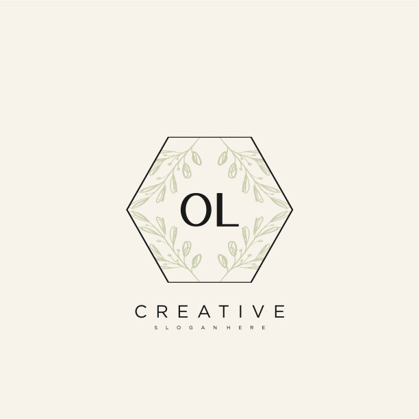 Ol首字母花logo模板溢价艺术图片下载