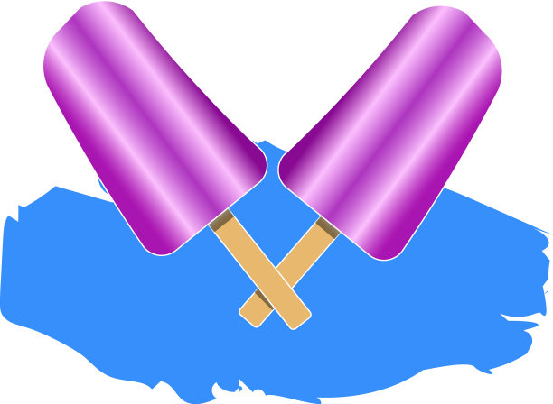 有背景的蓝莓冰棍图片下载