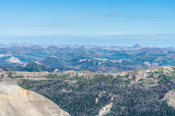 美丽的圣胡安山脉，靠近克雷德，科罗拉多州。科罗拉多洛矶山脉图片下载