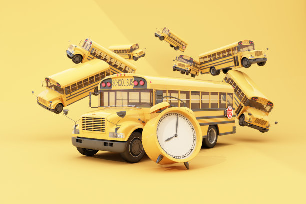 带着学校用品和设备回到学校。图片下载