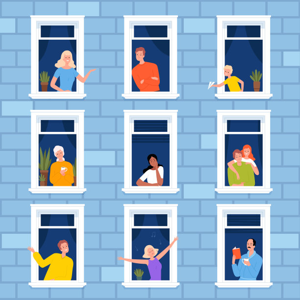 窗外的邻居看着窗外图片下载