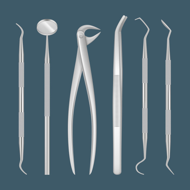 牙医工具和医疗用品图片下载