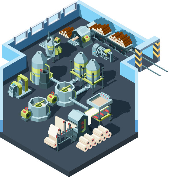 内设造纸厂工业用图片下载