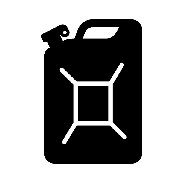 汽油罐图标，汽油或油的油桶图片下载