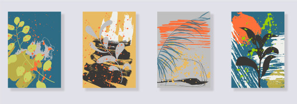 植物墙艺术套装图片下载