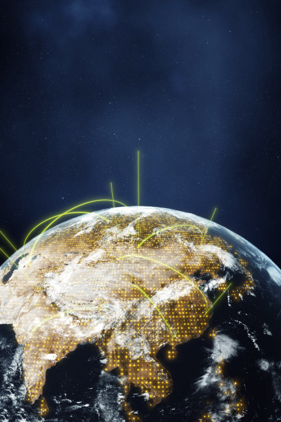 全球社交媒体关注者和世界各地的连接点图片下载