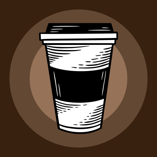 手绘咖啡奶油饮料甜品店图片下载