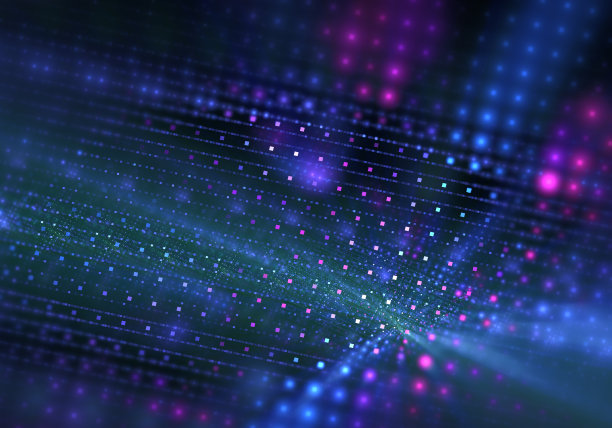 抽象的分形艺术背景，这或许暗示着LED灯、电子或数字数据图片下载