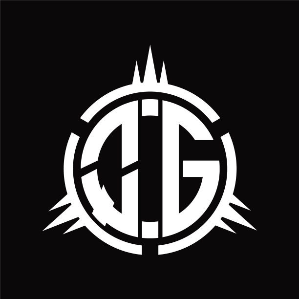 QG标志首字母圆形元素设计模板图片下载