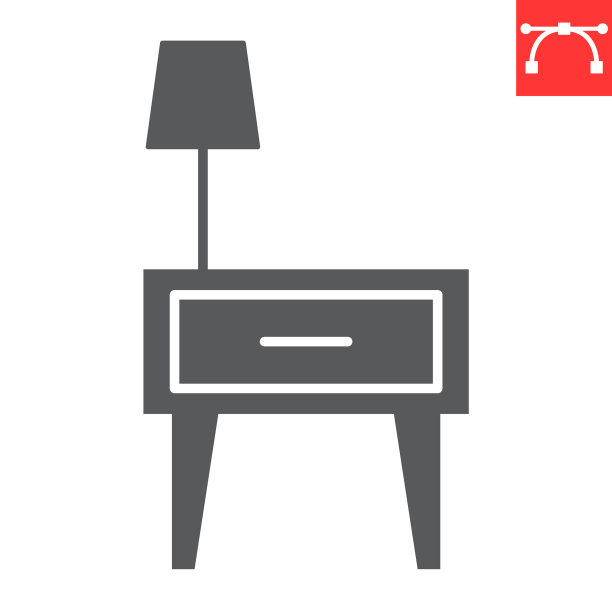 床头柜字形图标图片下载