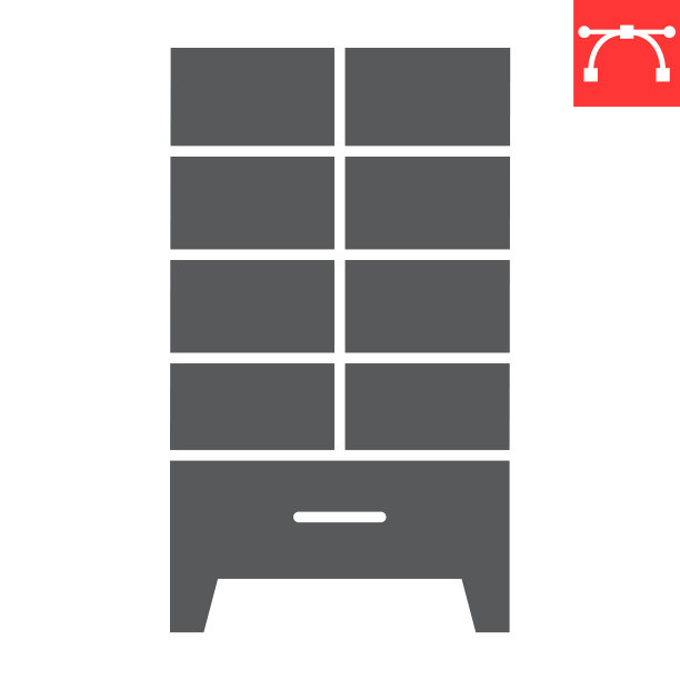 橱柜字形图标图片下载