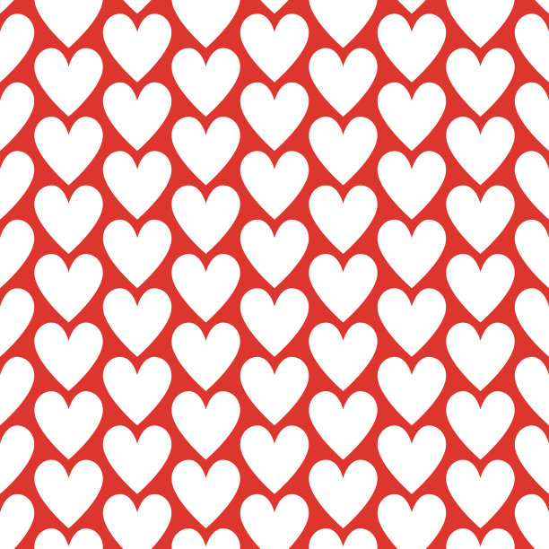 天衣无缝的浪漫图案配上红色的心形图片下载