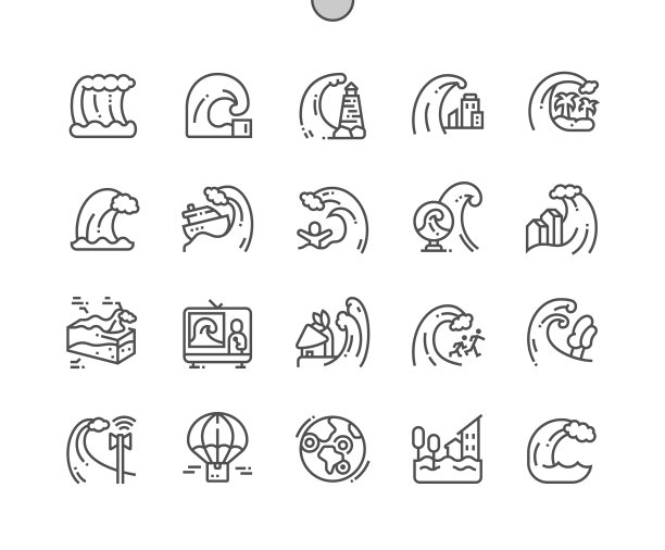 海啸洪水灾害海浪和风暴图片下载